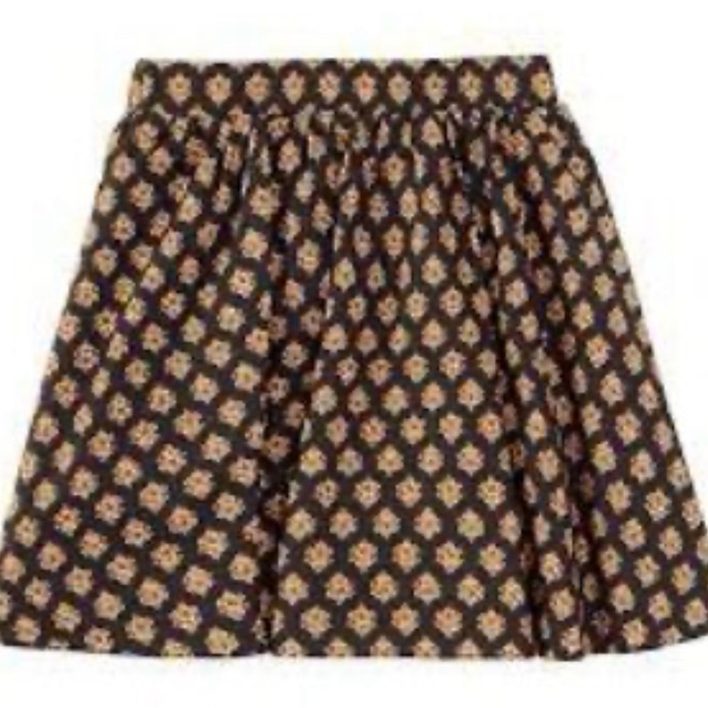 a loves girl Chic Floral Patterned Skater Skirt